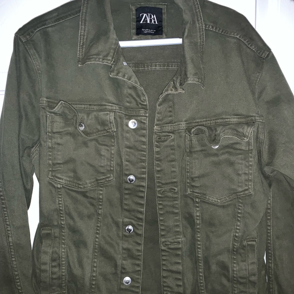 Zara army green jacket
